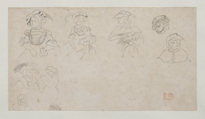 Figurenstudien, ca. 1800-1899 von Ferdinand Victor Eugene Delacroix