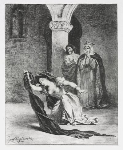 Hamlet: Der Gesang der Ophelia von Ferdinand Victor Eugene Delacroix