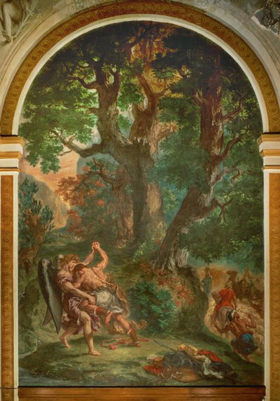 Jakob ringt mit dem Engel von Ferdinand Victor Eugene Delacroix