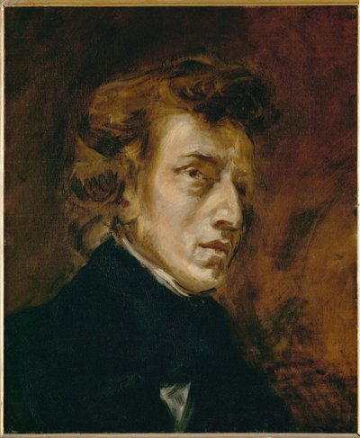 Porträt von Frederic Chopin von Ferdinand Victor Eugene Delacroix