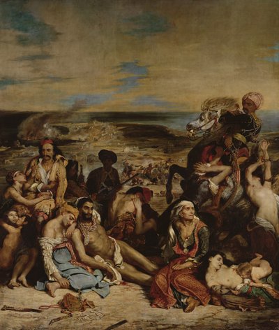 Szenen aus dem Massaker von Chios, 1822 von Ferdinand Victor Eugene Delacroix