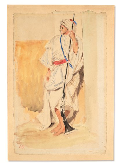 Stehender Araber von Ferdinand Victor Eugene Delacroix