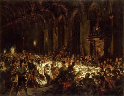 Die Ermordung des Bischofs von Lüttich von Ferdinand Victor Eugene Delacroix
