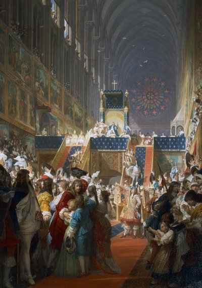 Ludwig XIV. von Frankreich empfängt Vertreter der sozialen Klassen in Paris von Ferdinand the Elder Piloty