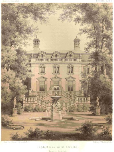 Berlin Jagdschloss Glienicke Vorderansicht von Ferdinand von Arnim