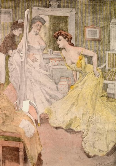 Mama, die Toilette ist entzückend, man sieht einfach alles! von Ferdinand von Reznicek