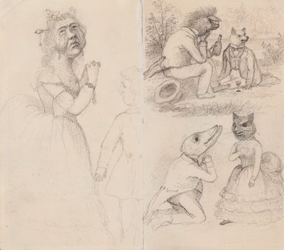 Karikaturen von Ferdinand von Wright