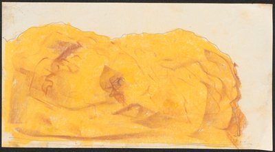 Skizze eines Felsens, lose im Skizzenbuch 1912/II von Ferdynand Ruszczyc