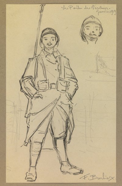 Le poilu de Verdun von Fernand Barbier
