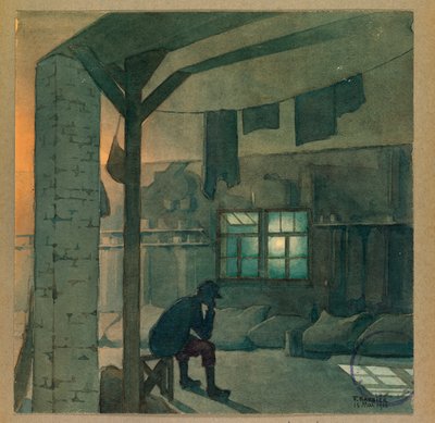 Millot steht Wache, Gustrow von Fernand Barbier