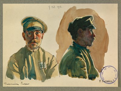 Porträt eines russischen Gefangenen von Fernand Barbier