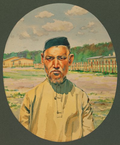Ein tatarischer Gefangener der russischen Armee in Gustrow von Fernand Barbier