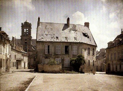 Haus mit beschädigtem Dach, Soissons, Aisne, 1917 von Fernand Cuville