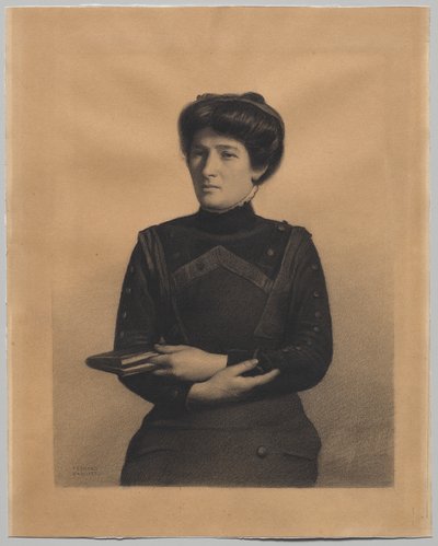 Porträt von Madame Jules Ricard, geborene Augustine Bulteau von Fernand Khnopff
