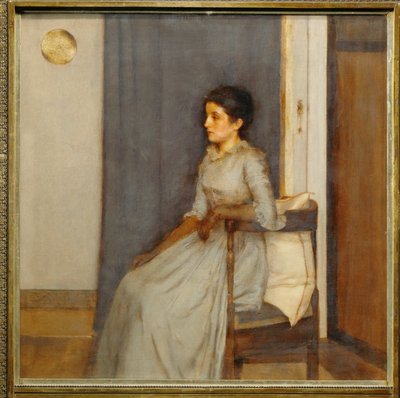 Porträt von Maria Monnom, Tochter des Brüsseler Verlegers, später Mme von Fernand Khnopff
