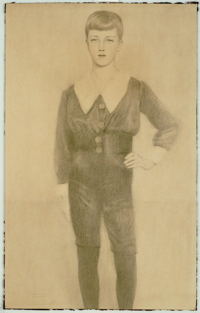 Prinz Leopold von Belgien, Herzog von Brabant, 1913 von Fernand Khnopff