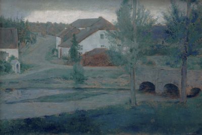 Der Eingang zum Dorf, 1885 von Fernand Khnopff
