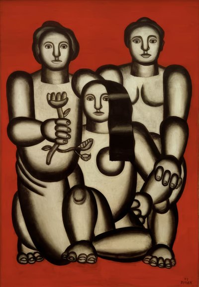 Komposition mit drei Frauen von Fernand Leger