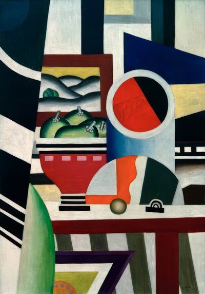 Stillleben mit Fruchtschale von Fernand Leger