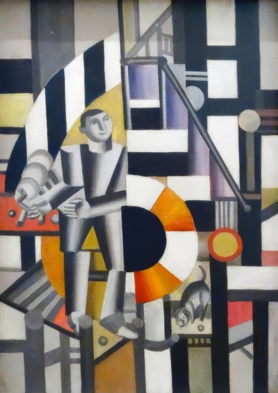 Der Mann mit der Pfeife von Fernand Leger