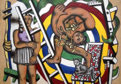 Der Akrobat und sein Partner von Fernand Leger