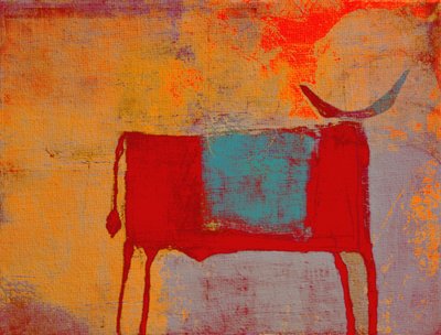 Lebhaftes Abstraktes Stier von Fernando Vieira
