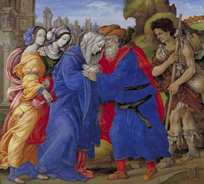 Begegnung der Heiligen Joachim und Anna am Goldenen Tor, 1497 von Filippino Lippi
