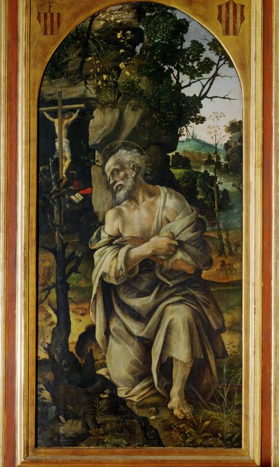 Der reuige Heilige Hieronymus von Filippino Lippi