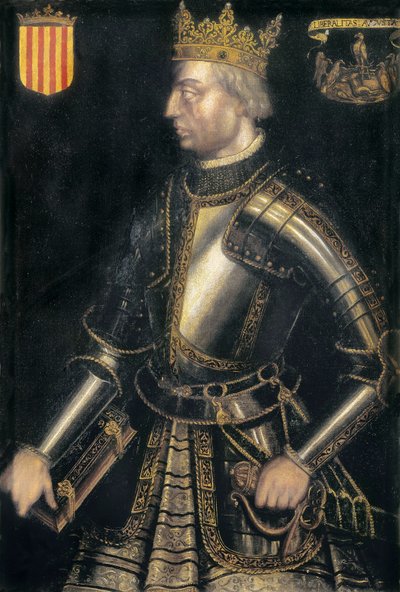 Porträt von ALFONS II von Katalonien, III von Aragon, genannt „El Liberal“ von Filippo Ariosto