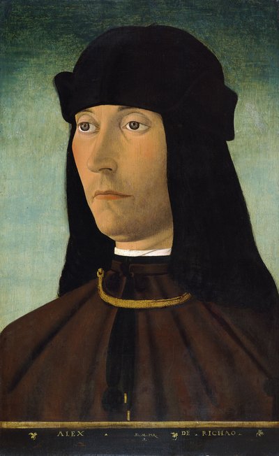 Porträt von Alessandro de Richao, nach 1491 von Filippo Mazzola