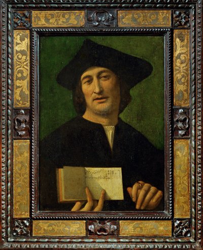 Porträt eines Musikers von Filippo Mazzola or Mazzola dell