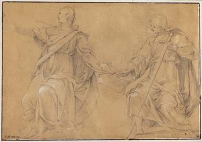 St. Jakobus der Ältere (?) und Johannes der Evangelist von Filippo Paladini