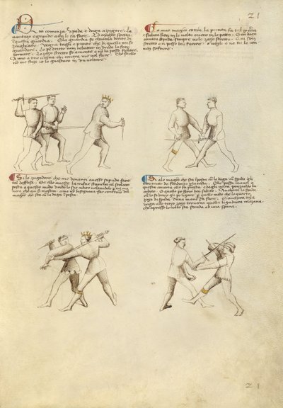 Kampf mit Dolch und Schwert von Fiore Furlan dei Liberi da Premariacco