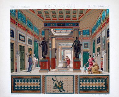Griechischer, römischer Tempel, ca. 1800-1835 von Firmin Didot