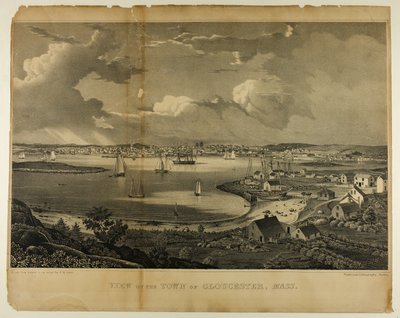 Ansicht der Stadt Gloucester, Massachusetts von Fitz Henry Lane