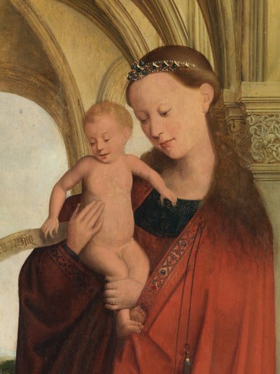 (Detail) Madonna mit Petrus Wijts von Flemish School