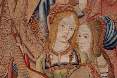 Der Prophet Nathan tadelt König David (Serie Die Geschichte von David und Bathseba) von Flemish School