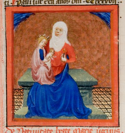 MS GEN 1111, f.169 Geburt der seligen Jungfrau Maria, Illustration aus Legenda Aurea von Jacobus de Voragine, ca. 1405-10 von Flemish School