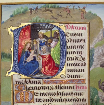 Historiierte Initiale `D
