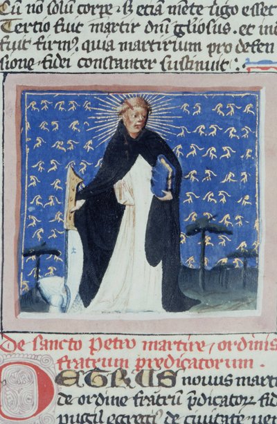 Ms Gen 1111 Seite aus der Legenda Aurea, Brügge, ca. 1400-10 von Flemish School