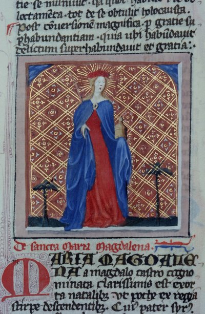 Ms Gen 1111 Seite aus der Legenda Aurea, Brügge, ca. 1400-10 von Flemish School