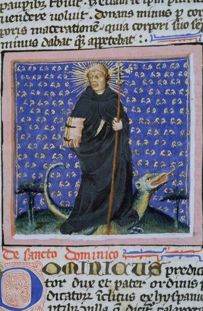 Seite aus der Legenda Aurea, Brügge, ca. 1400-10 von Flemish School