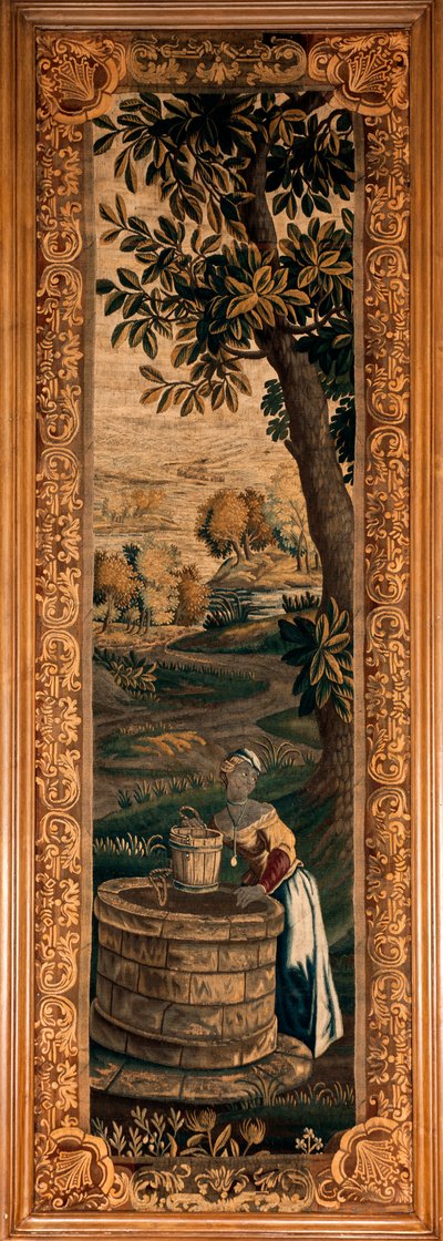 Palast. Das Museum. Flämischer Wandteppich. 18. Jahrhundert von Flemish School