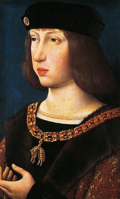 Porträt von Philipp I. von Kastilien, genannt der Schöne, Königsgemahl von Kastilien und León von Flemish School