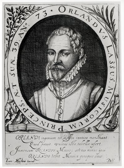 Porträt von Roland de Lassus (1532-94) von Flemish School