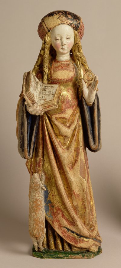 St. Agnes, Schule von Mechelen, um 1500 von Flemish School