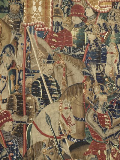 Wandteppich, der die Eroberungen von König Alfons V. von Portugal zeigt (Detail) von Flemish School