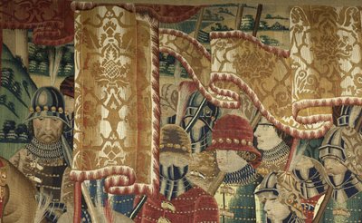 Wandteppich, der die Eroberungen von König Alfons V. von Portugal zeigt (Detail) von Flemish School