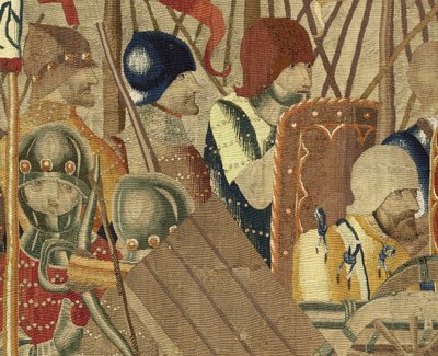 Wandteppich, der die Eroberungen von König Alfons V. von Portugal zeigt (Detail) von Flemish School