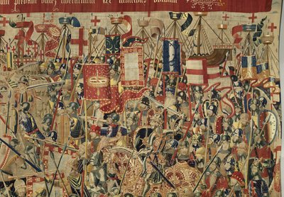 Wandteppich, der die Eroberungen von König Alfons V. von Portugal zeigt von Flemish School